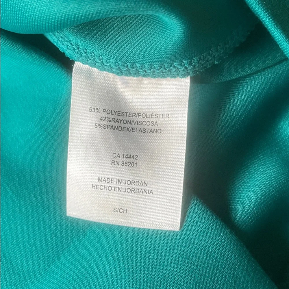 Mondetta Women's Teal Green Crew Neck Tunic Sweater Sweatshirt, Size S, NWT